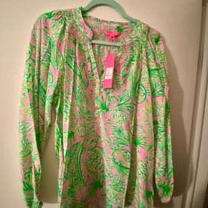 Lilly Pulitzer NWTS Mandevilla Baby Fins & Flippers size L